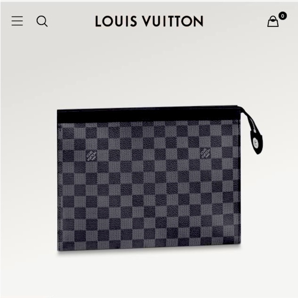 Pochette Voyage 10.6 length x 8.3 height x 2 inches width.